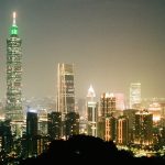 Taiwan skyline at night