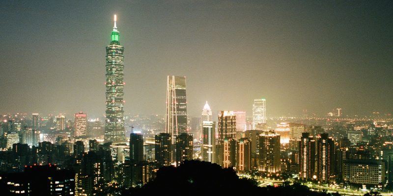 Taiwan skyline at night