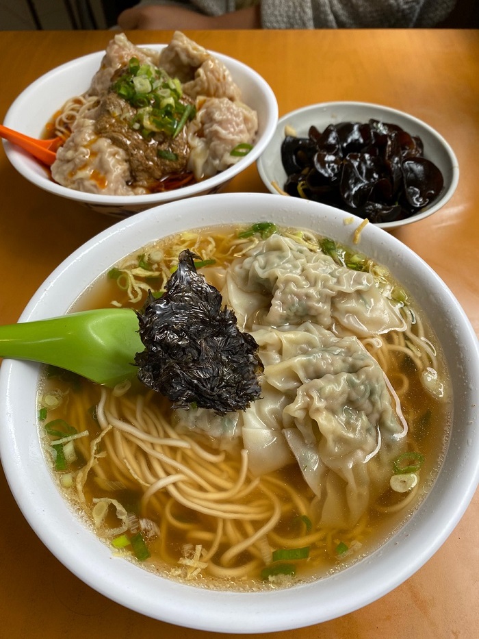 noodle soup with dumplings