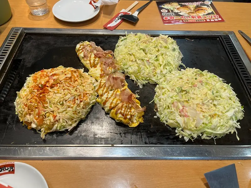 Food on table stove top