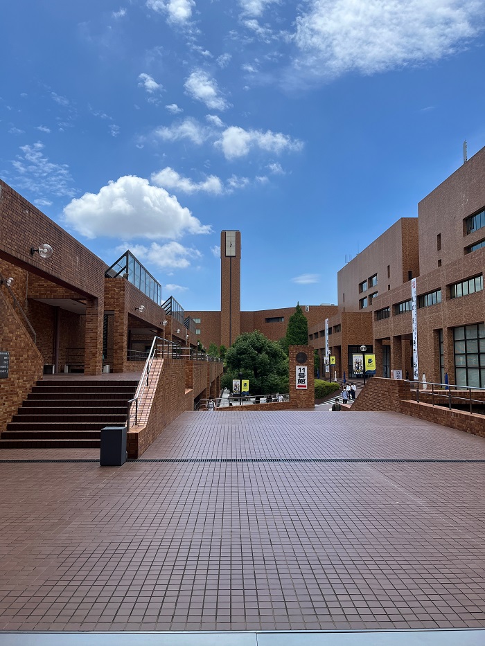 buildings and walkways on campus