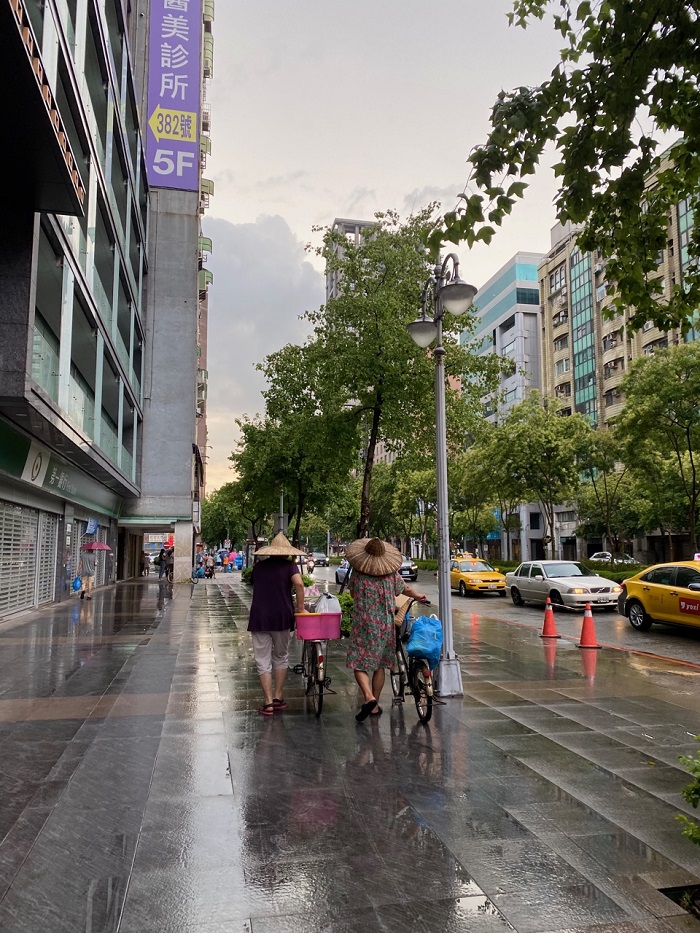Rainy day on the streets of Taipei