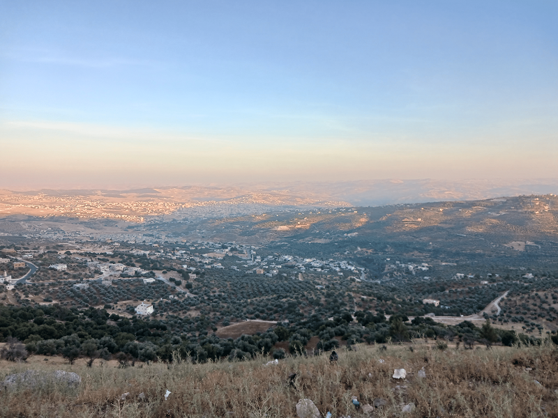 View of overlooking valley in Jordan