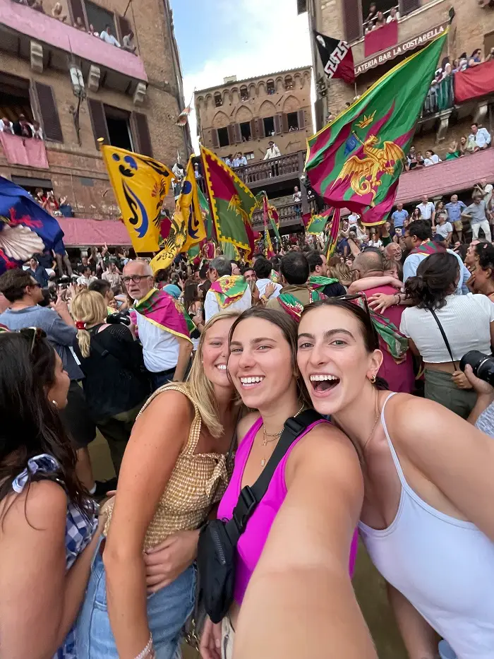 selfie at the palio race