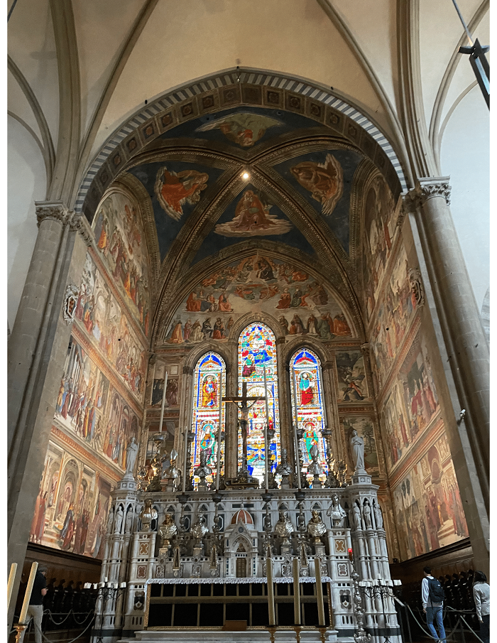The walls and ceiling of Santa Maria Novella Church