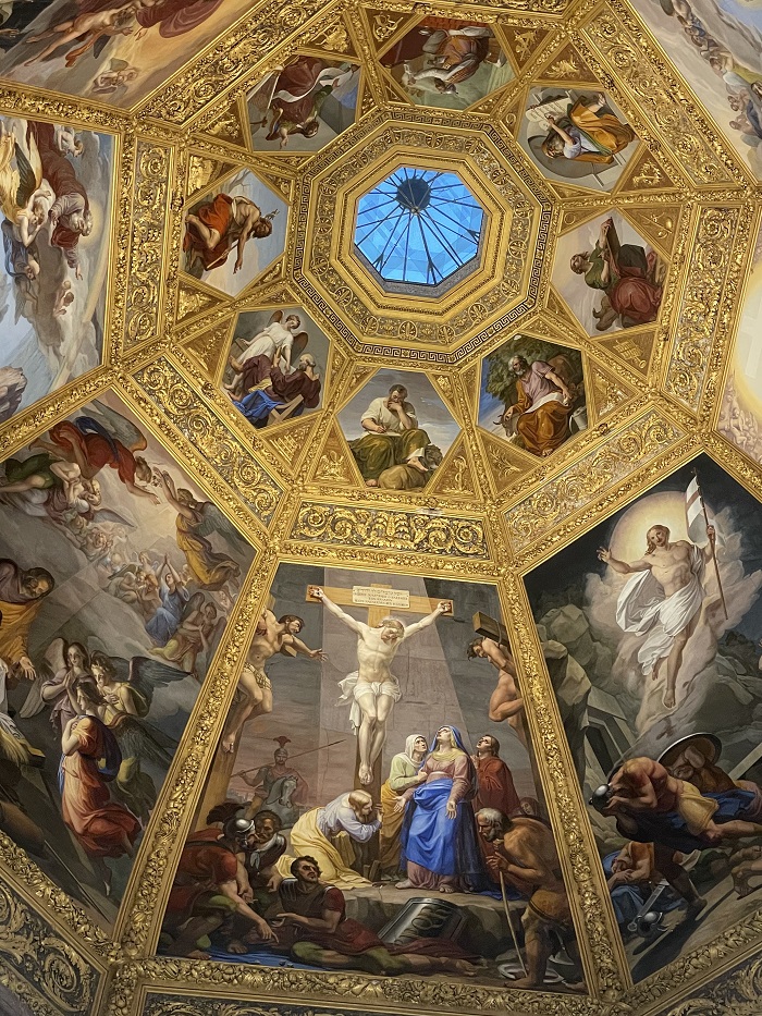 The ceiling of the Medici Chapel