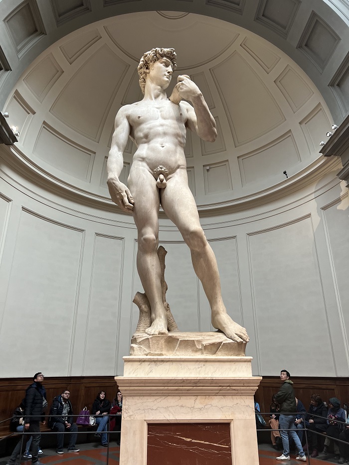 The statue of David at the Accademia Galleria in Florence