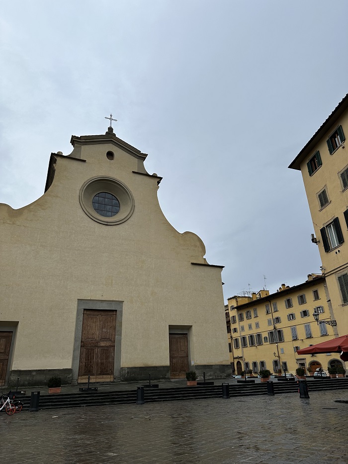 The Basilica di Santo Spirito church building in Florence