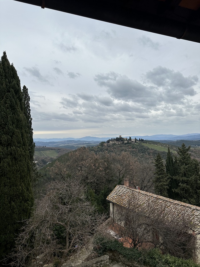 Green hills and valleys in Castello di Verrazzano