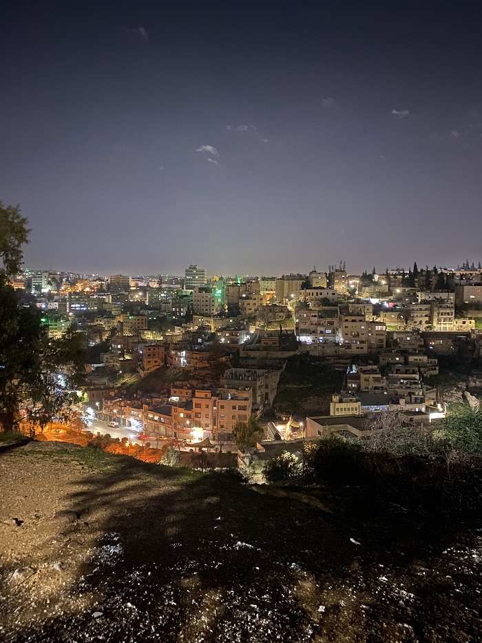View of the city from Webdeh at night