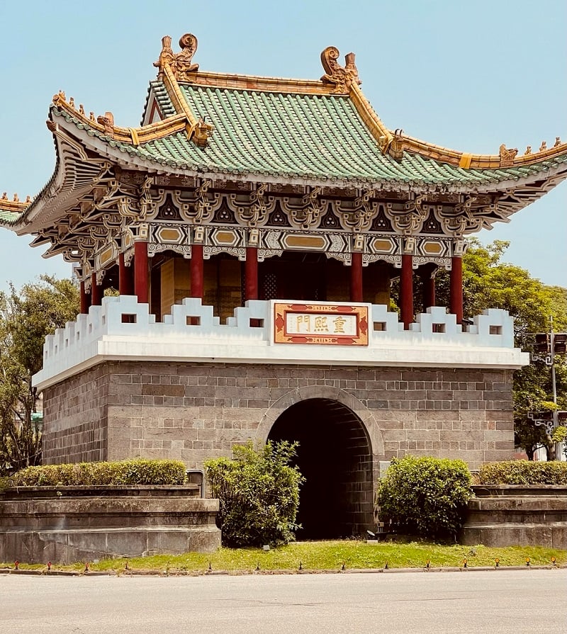 The outside building of Chongxi Gate in Taiwan