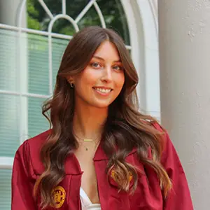 woman smiling at camera