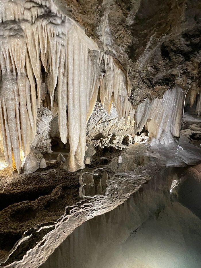 The inside of Grotta del Vento in Italy