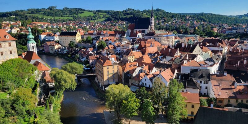 view of town in czech republic