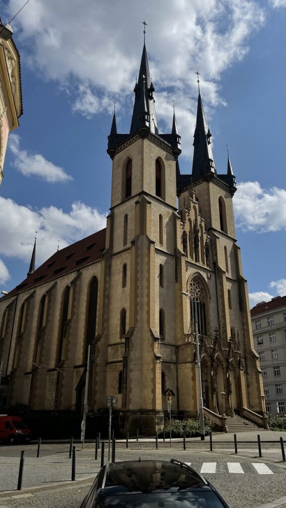 The outside building of the Church of St. Anthony of Padua in Prague