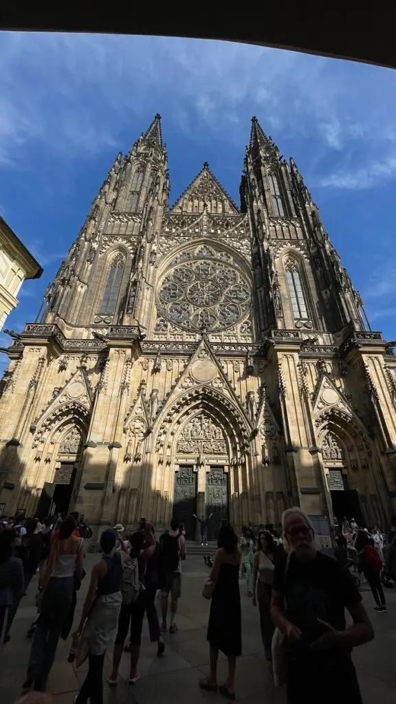 The outdoor building of Prague Castle