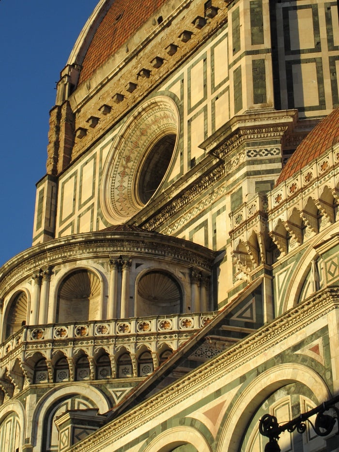 A close up of the Duomo in Florence, Italy