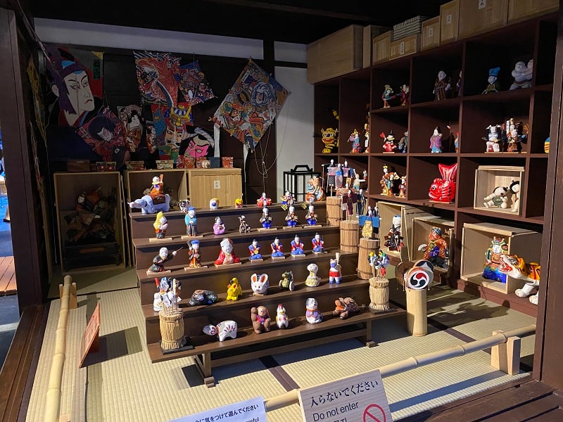 A doll shop inside the Osaka Museum of Housing and Living