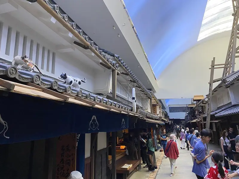 The inside of Osaka Museum of Housing and Living in Japan