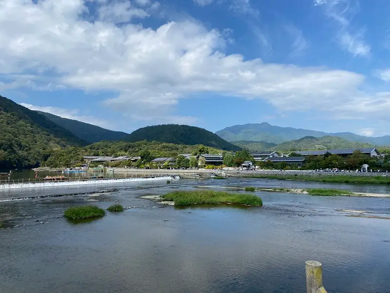 Togetsu-kyo Bridge in Kyoto, Japan