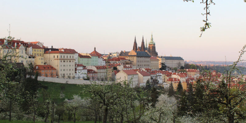 view of city in spring