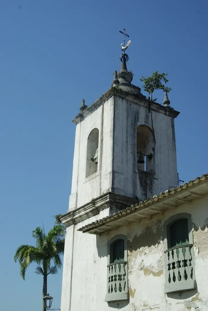 The side of a historical center of Paraty, Brazil