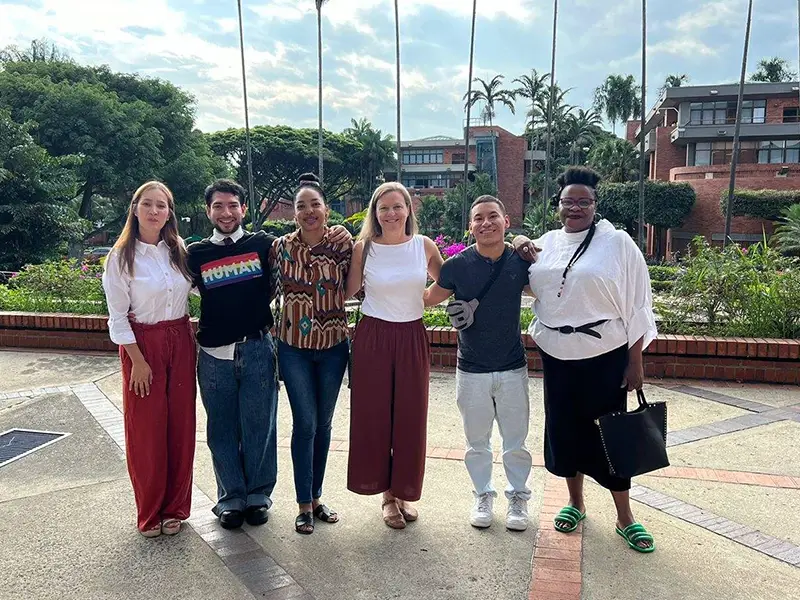 group of staff on campus