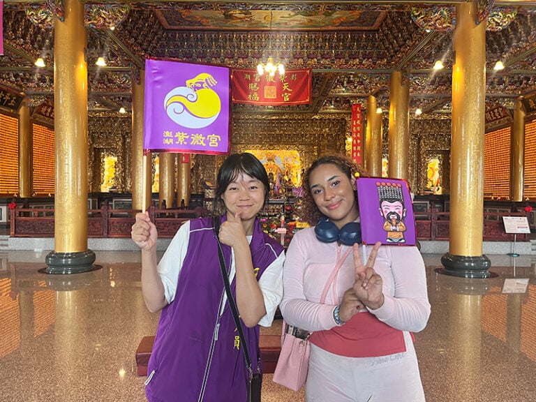 students in temple