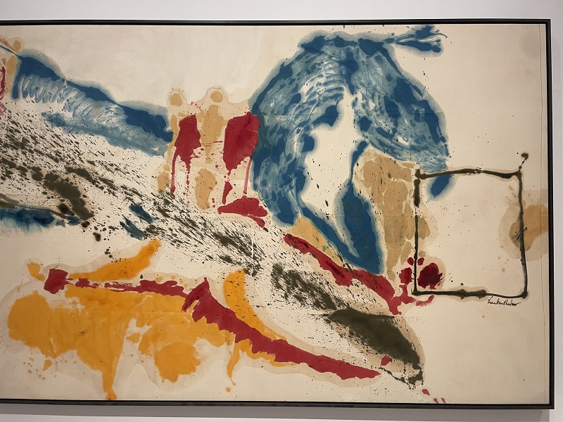 An artwork of Frankenthaler within Palazzo Strozzi