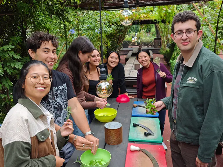 students smiling at camera