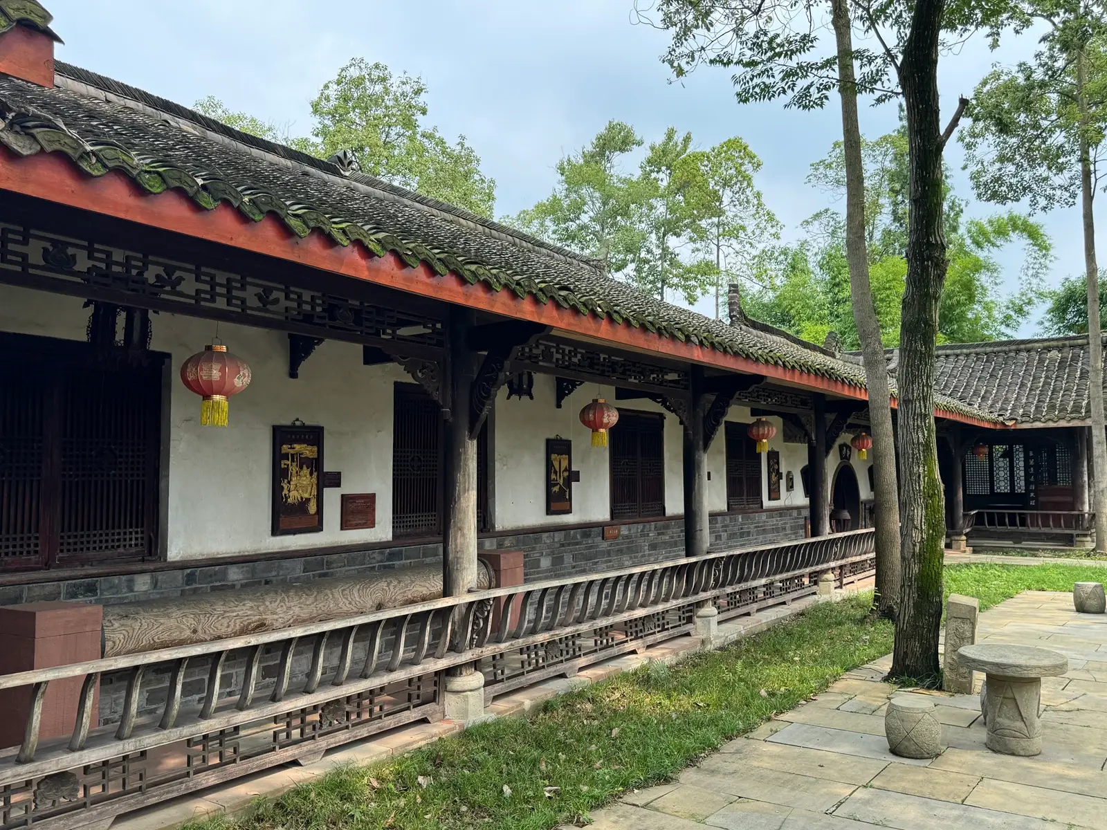 Traditional architecture reflecting the details and designs that were often used in ancient Sichuan housing