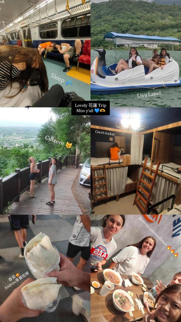 A collage of photos made by a CET Taiwan local roommate