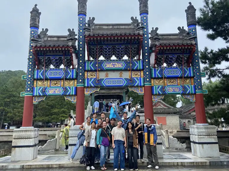 group of students at summer palace
