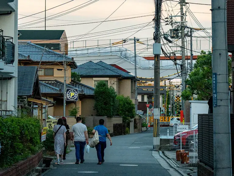 view of street scene in osaka