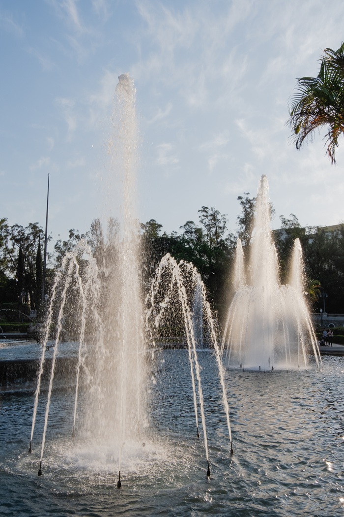 A close-up of a fountain at Museu do Ipiranga in Brazil