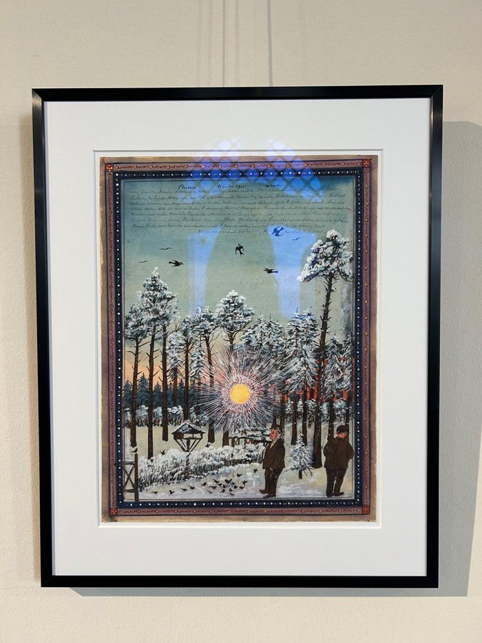 A watercolor by Josef Karl Rädler, painted in an insane asylum