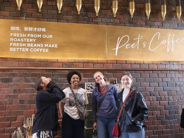 group of students smiling at camera